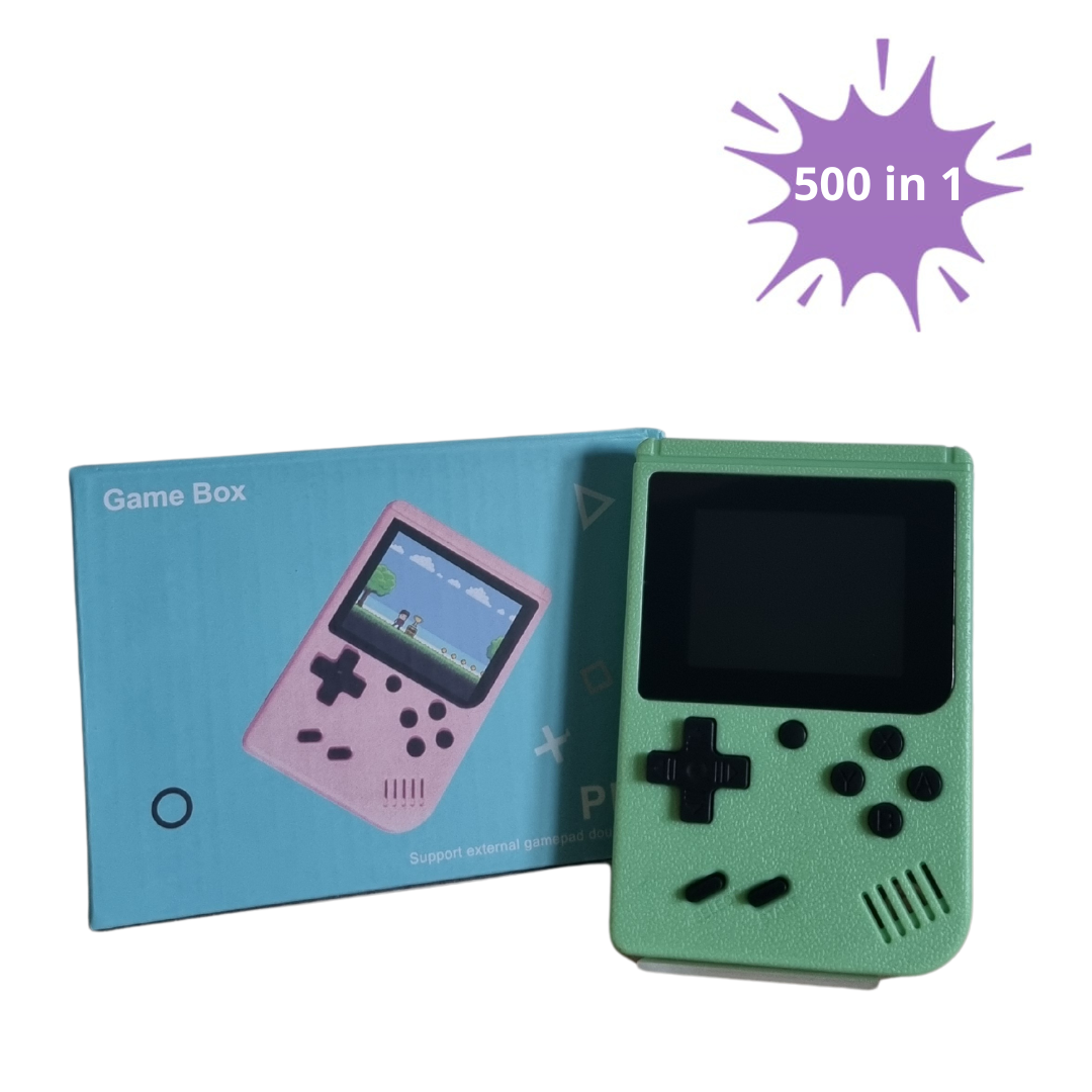 500 IN 1 Retro Handspelcomputer Groen | Handheld Console | Draagbare Pocket Console