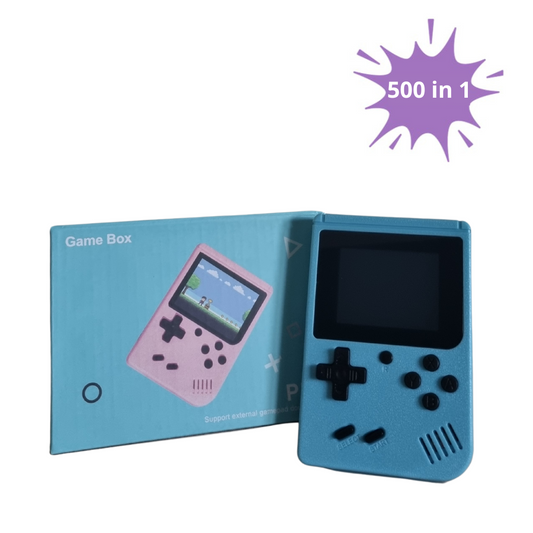 500 IN 1 Retro Handspelcomputer Blauw | Handheld Console | Draagbare Pocket Console