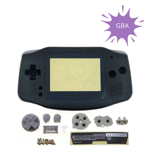 Game Boy Advance Body Shell Zwart | Vervangende Behuizing voor GBA