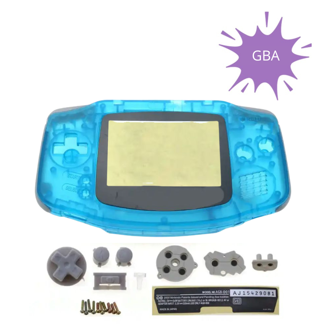 Game Boy Advance Body Shell Transparant Licht Blauw | Vervangende Behuizing voor GBA