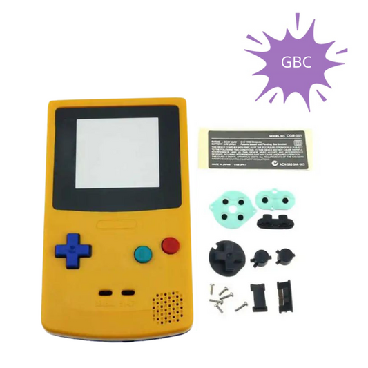 Game Boy Color Body Shell Geel/Blauw | Vervangende Behuizing voor GBC