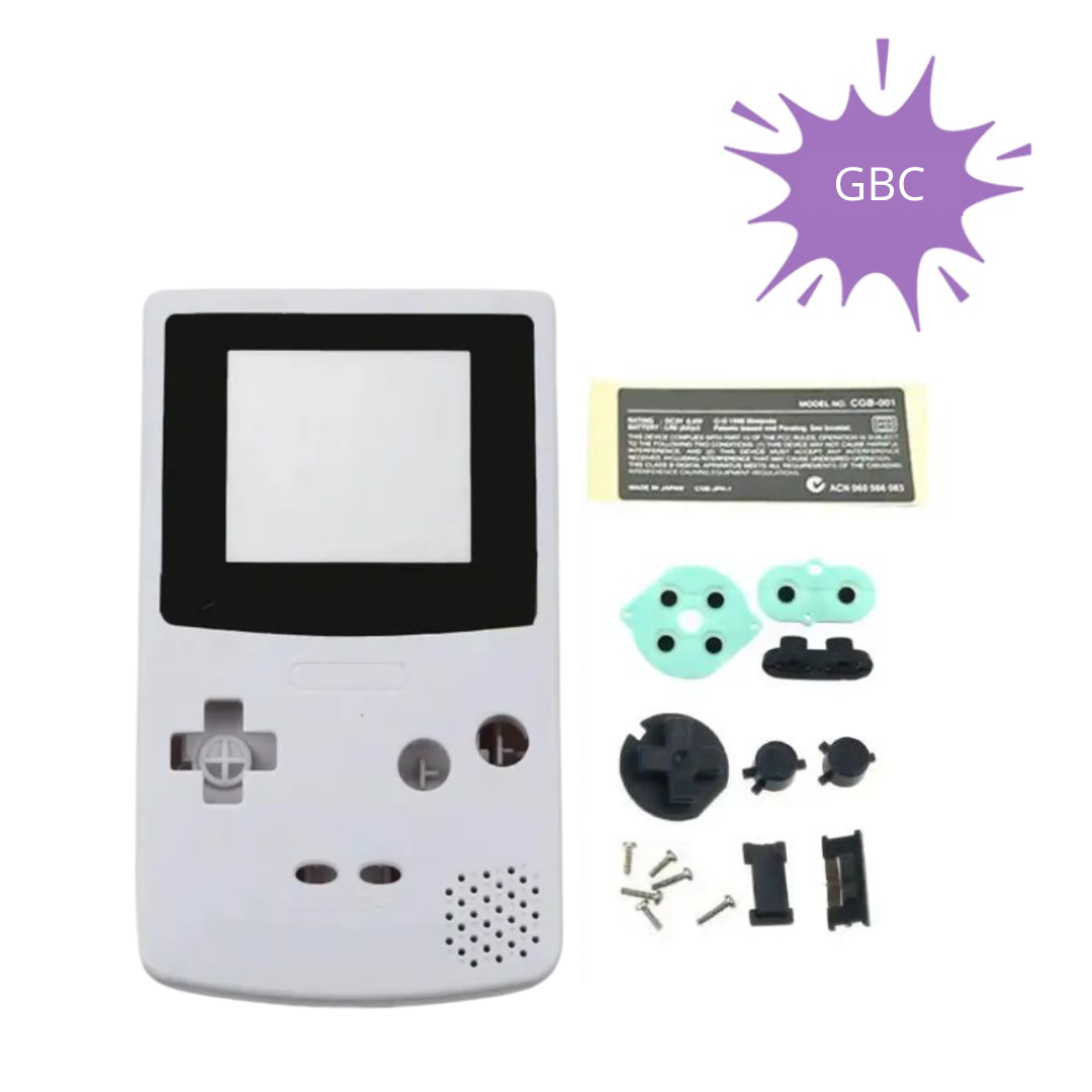 Game Boy Color Body Shell Zilver | Vervangende Behuizing voor GBC