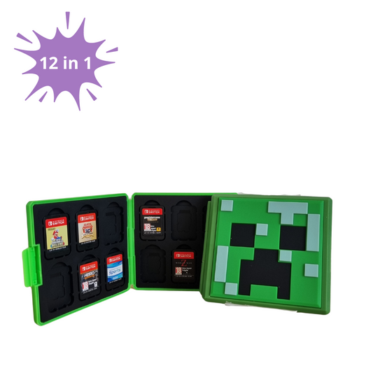 12-in-1 Game Card Case geschikt voor Nintendo Switch -Minecraft Keeper - Kaarthouder