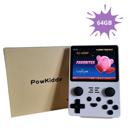 Powkiddy RGB20S 64GB Opslag - Retro Handheld Console - Wit