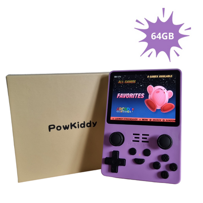 Powkiddy RGB20S 64GB Opslag - Retro Handheld Console - Paars